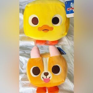 Pet Simulator X Plush Bundle Duck and Corgi